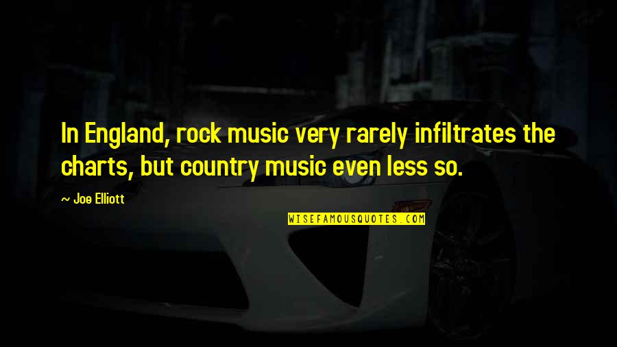 Betaken Quotes By Joe Elliott: In England, rock music very rarely infiltrates the