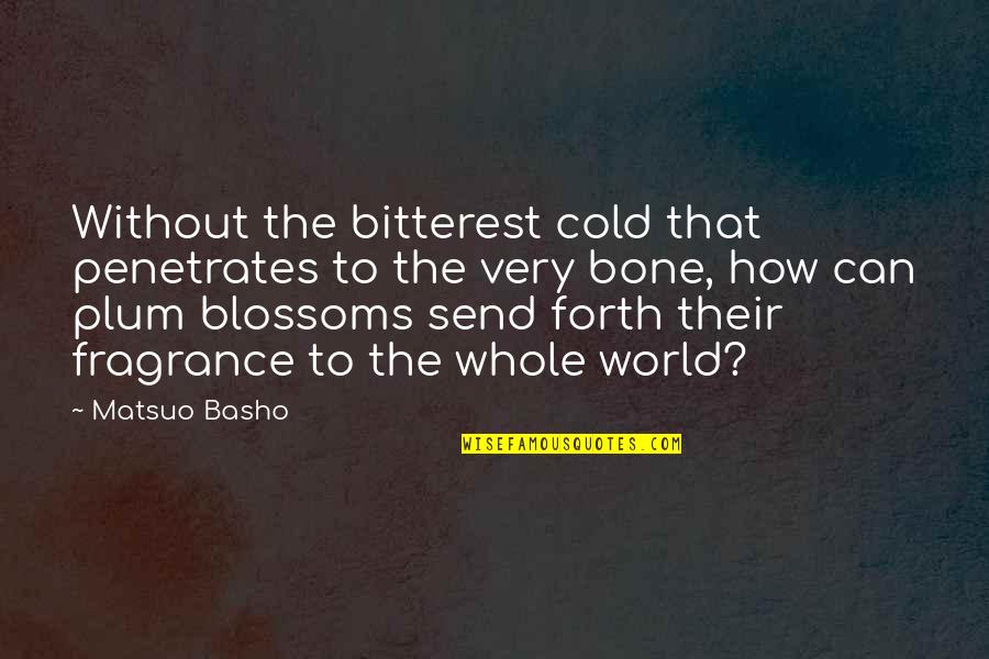 Bete Par Quotes By Matsuo Basho: Without the bitterest cold that penetrates to the