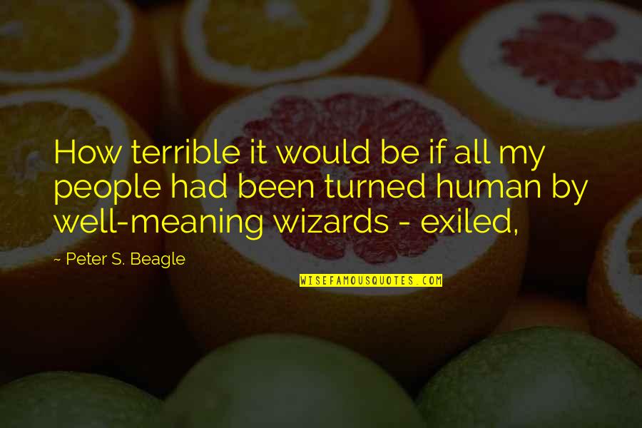 Betesh Name Quotes By Peter S. Beagle: How terrible it would be if all my