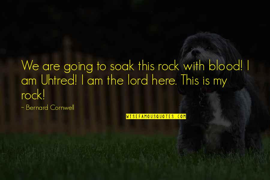 Betrayed And Abandoned Quotes By Bernard Cornwell: We are going to soak this rock with