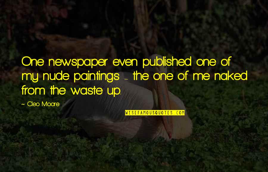 Bettelheim Autism Quotes By Cleo Moore: One newspaper even published one of my nude Bettelheim Autism Quotes By Cleo Moore: One newspaper even published one of my nude