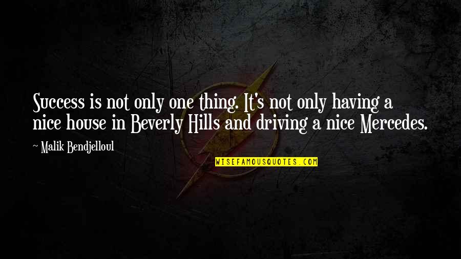 Beverly Hills Cop 3 Quotes By Malik Bendjelloul: Success is not only one thing. It's not