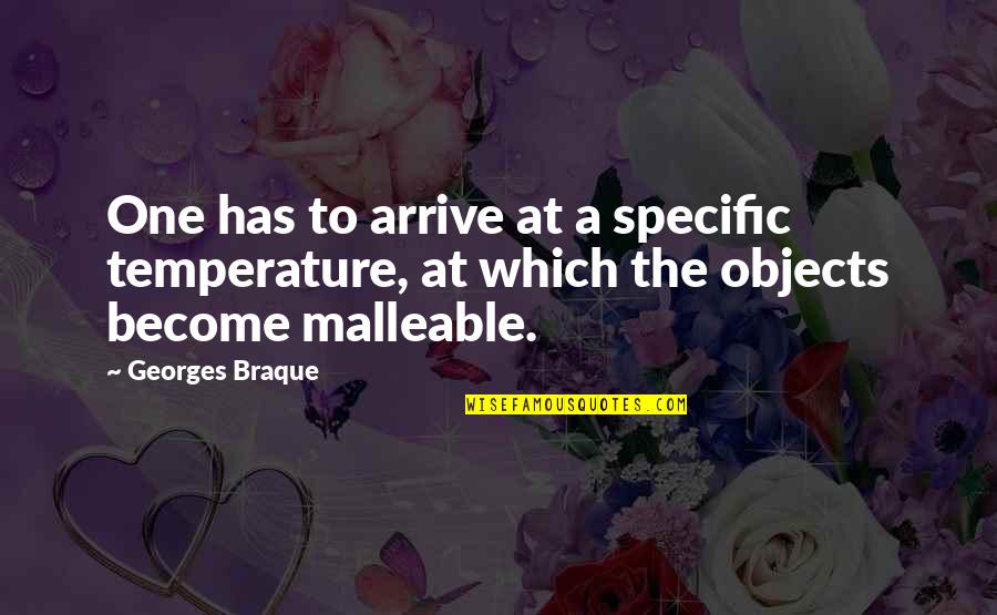 Bewedebi Quotes By Georges Braque: One has to arrive at a specific temperature, Bewedebi Quotes By Georges Braque: One has to arrive at a specific temperature,