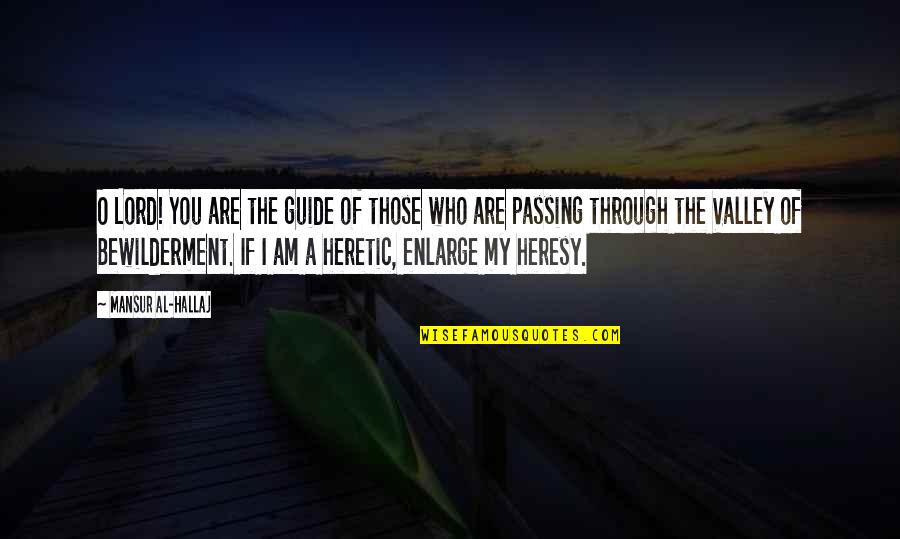 Bewilderment Quotes By Mansur Al-Hallaj: O Lord! You are the guide of those