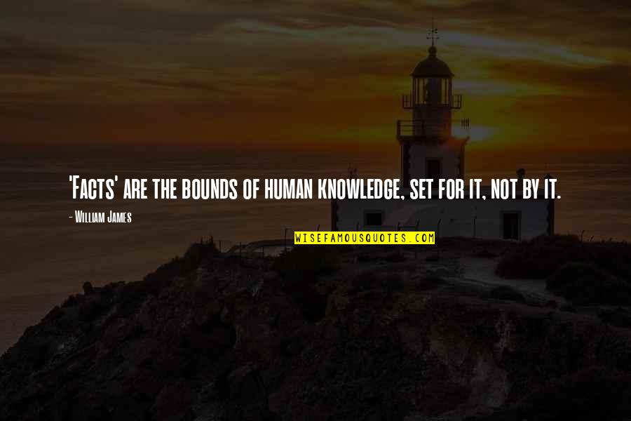 Bewitch Quotes By William James: 'Facts' are the bounds of human knowledge, set