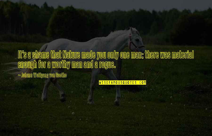 Bewitching Quotes By Johann Wolfgang Von Goethe: It's a shame that Nature made you only Bewitching Quotes By Johann Wolfgang Von Goethe: It's a shame that Nature made you only