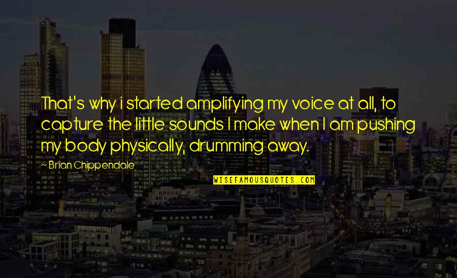 Beyedo Quotes By Brian Chippendale: That's why i started amplifying my voice at