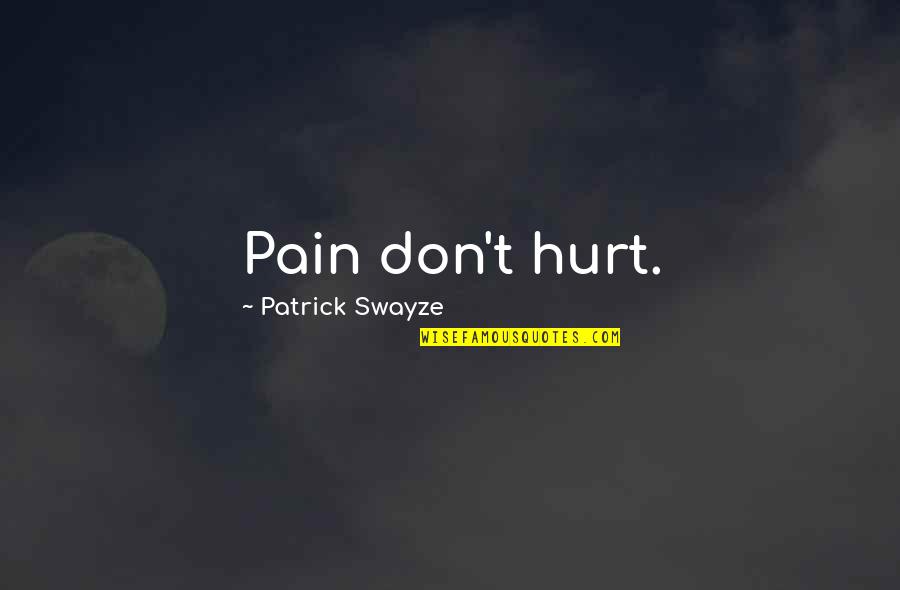Beyonce Happy Birthday Quotes By Patrick Swayze: Pain don't hurt. Beyonce Happy Birthday Quotes By Patrick Swayze: Pain don't hurt.