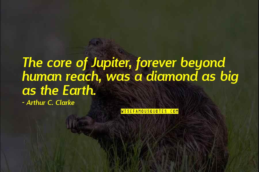 Beyond Reach Quotes By Arthur C. Clarke: The core of Jupiter, forever beyond human reach,