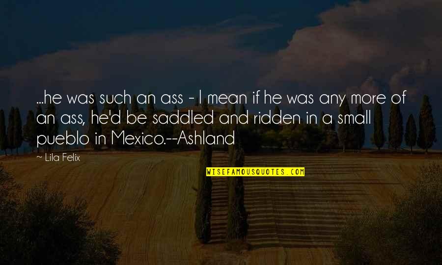 Beyond Reproach Quotes By Lila Felix: ...he was such an ass - I mean Beyond Reproach Quotes By Lila Felix: ...he was such an ass - I mean