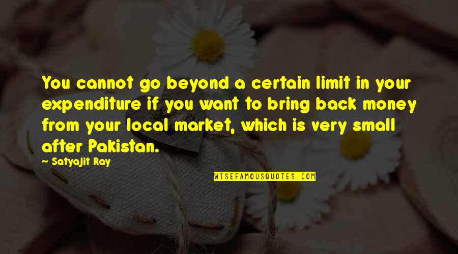 Beyond You Quotes By Satyajit Ray: You cannot go beyond a certain limit in