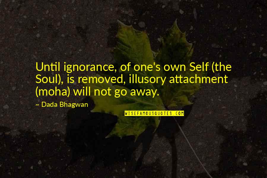 Bhagwan Quotes By Dada Bhagwan: Until ignorance, of one's own Self (the Soul),