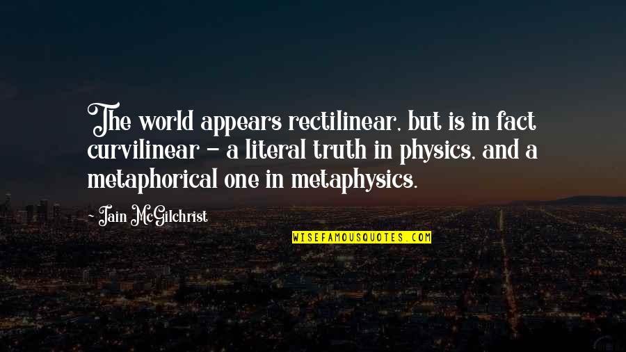 Bhagwandin Shanel Quotes By Iain McGilchrist: The world appears rectilinear, but is in fact