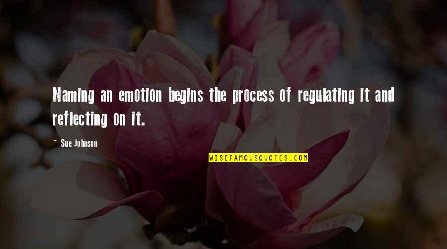 Bhajan Quotes By Sue Johnson: Naming an emotion begins the process of regulating