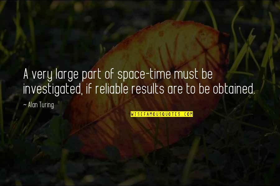 Bharani Nakshatra Quotes By Alan Turing: A very large part of space-time must be Bharani Nakshatra Quotes By Alan Turing: A very large part of space-time must be