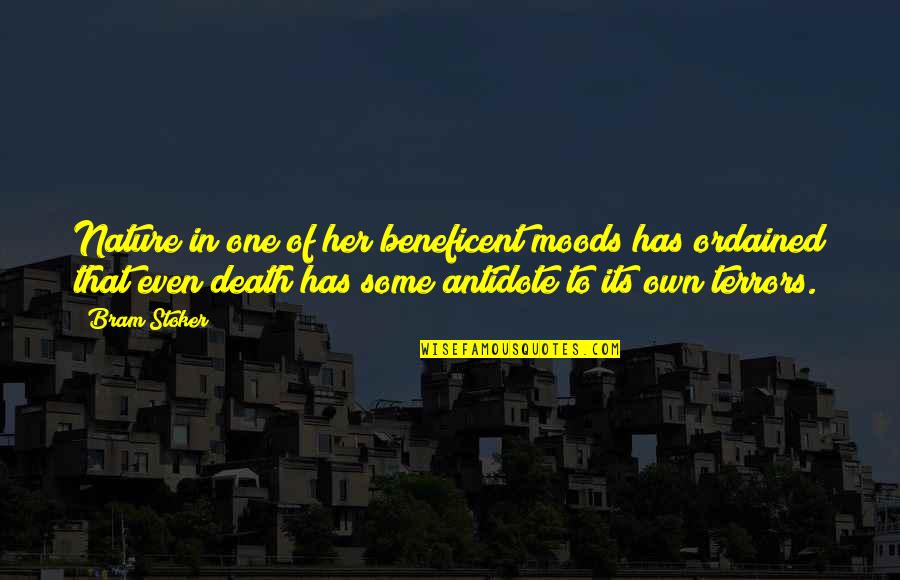 Bhindranwale Sant Quotes By Bram Stoker: Nature in one of her beneficent moods has Bhindranwale Sant Quotes By Bram Stoker: Nature in one of her beneficent moods has