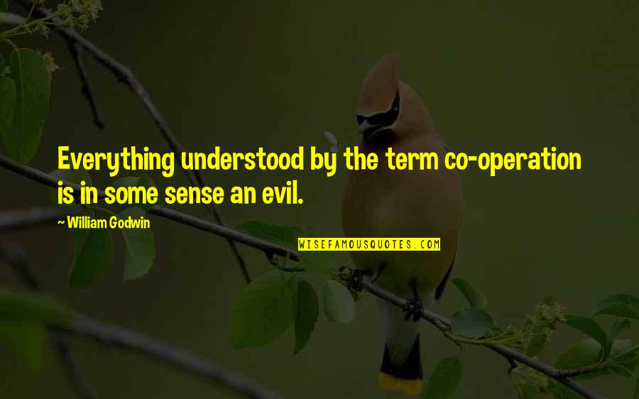 Bhn Springfield Quotes By William Godwin: Everything understood by the term co-operation is in