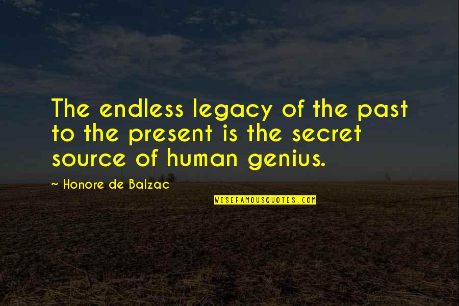 Bialik Parent Quotes By Honore De Balzac: The endless legacy of the past to the
