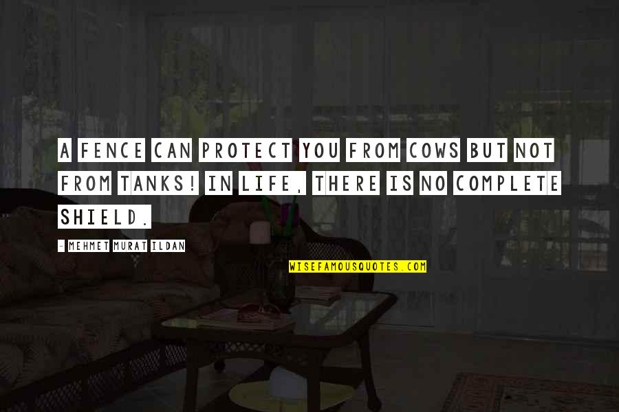 Bianca Olthoff Quotes By Mehmet Murat Ildan: A fence can protect you from cows but Bianca Olthoff Quotes By Mehmet Murat Ildan: A fence can protect you from cows but