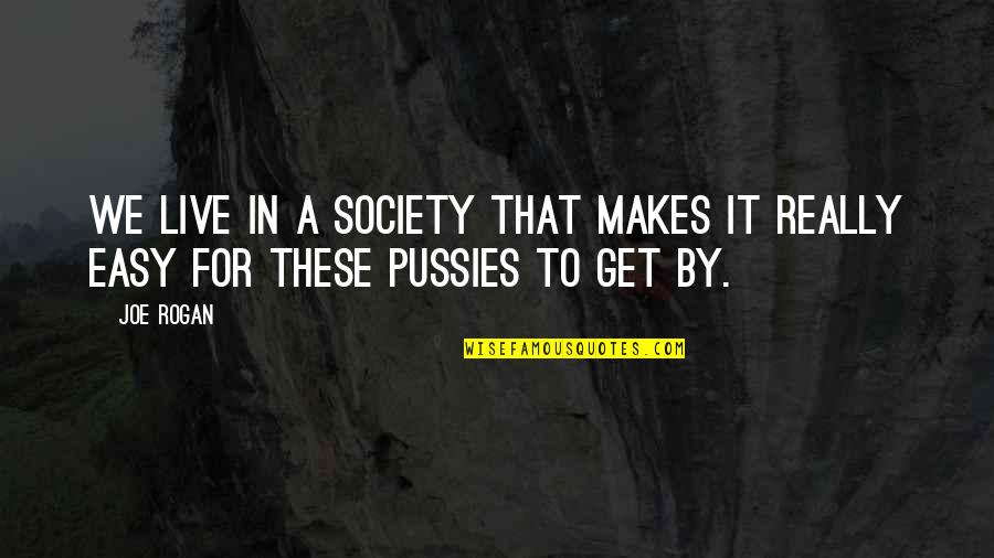 Biannual Vs Semi Quotes By Joe Rogan: We live in a society that makes it