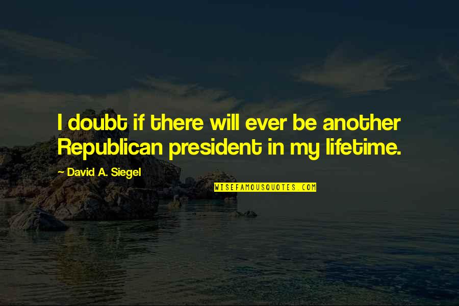 Bibek Moitra Quotes By David A. Siegel: I doubt if there will ever be another