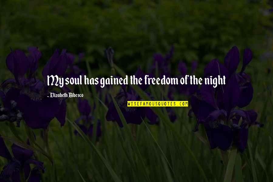 Bibesco Quotes By Elizabeth Bibesco: My soul has gained the freedom of the