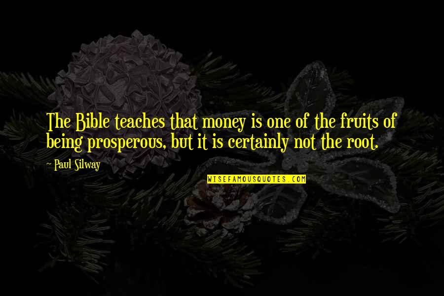 Bible And Money Quotes By Paul Silway: The Bible teaches that money is one of