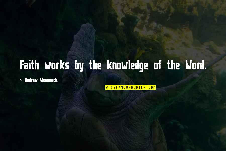 Bible Knowledge Quotes By Andrew Wommack: Faith works by the knowledge of the Word.