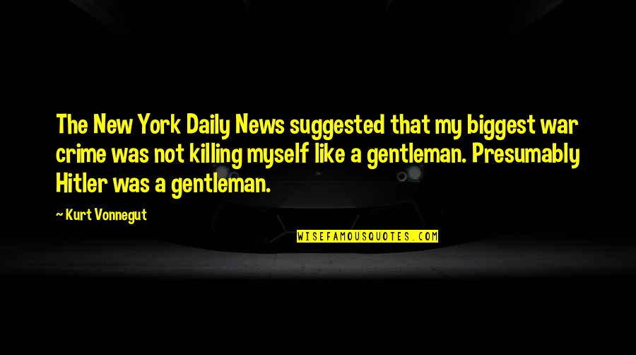 Bible Sensitivity Quotes By Kurt Vonnegut: The New York Daily News suggested that my