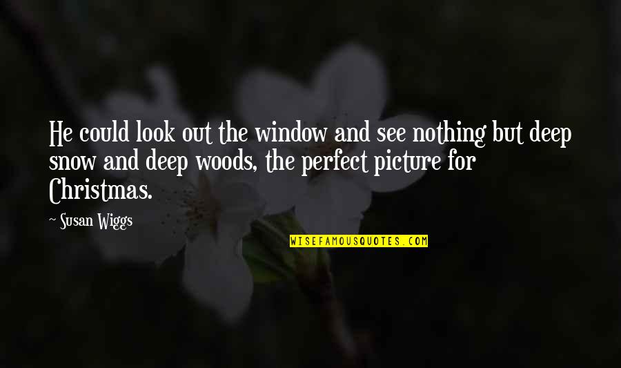Biblical Bread Quotes By Susan Wiggs: He could look out the window and see Biblical Bread Quotes By Susan Wiggs: He could look out the window and see