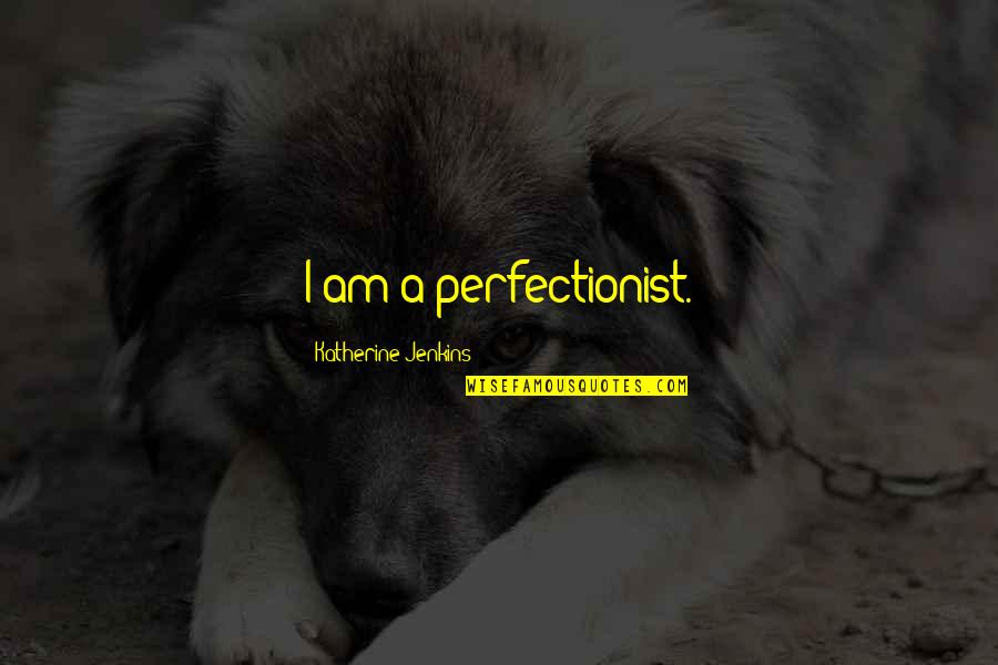 Biblical Gossips Quotes By Katherine Jenkins: I am a perfectionist.