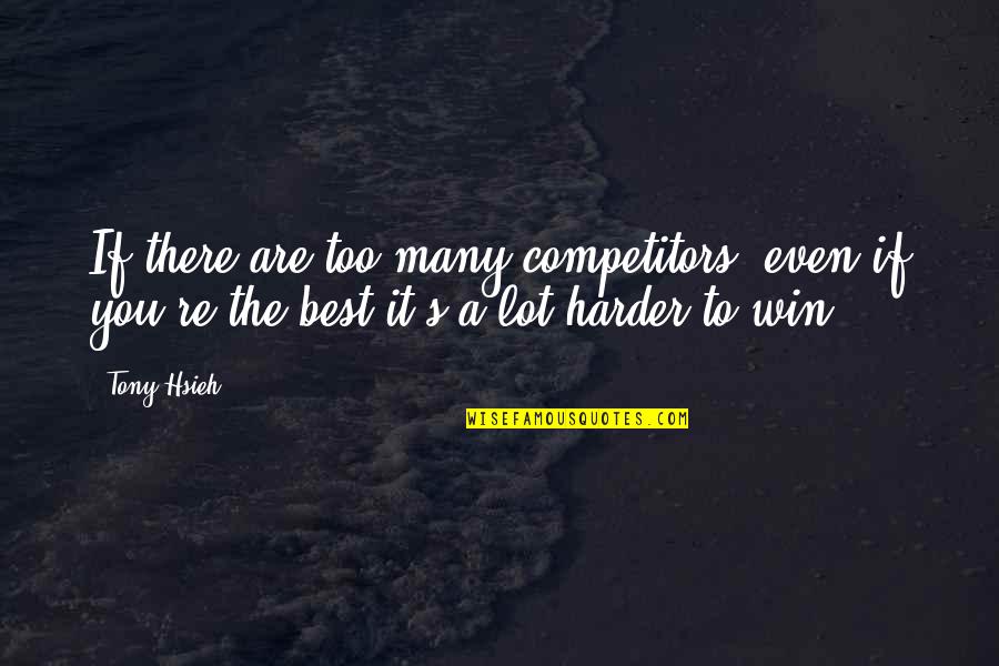 Bicameral System Quotes By Tony Hsieh: If there are too many competitors, even if