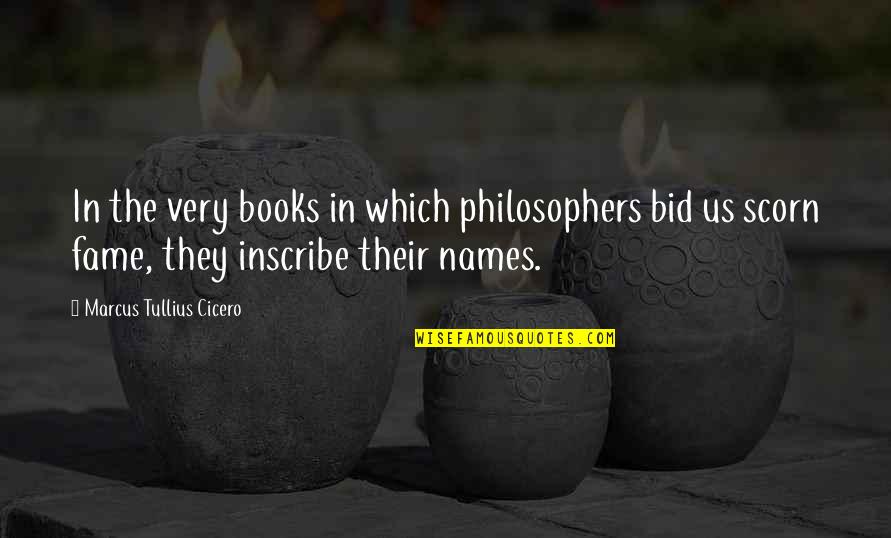 Bid Quotes By Marcus Tullius Cicero: In the very books in which philosophers bid