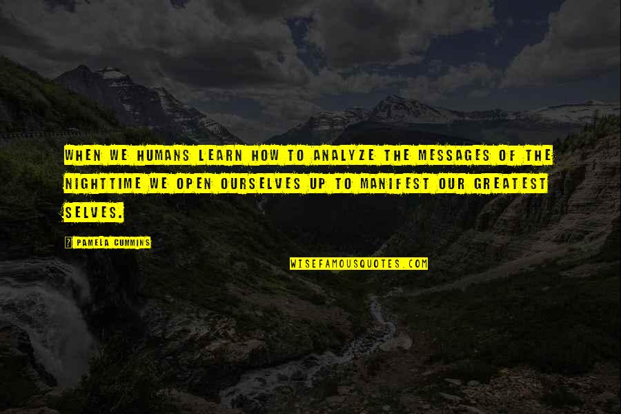 Bidzinashvili Quotes By Pamela Cummins: When we humans learn how to analyze the Bidzinashvili Quotes By Pamela Cummins: When we humans learn how to analyze the