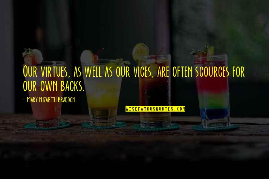 Bielawa Resort Quotes By Mary Elizabeth Braddon: Our virtues, as well as our vices, are