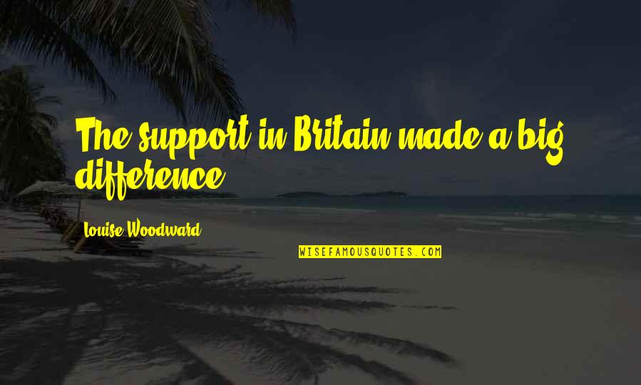 Bielefelder Rooster Quotes By Louise Woodward: The support in Britain made a big difference. Bielefelder Rooster Quotes By Louise Woodward: The support in Britain made a big difference.