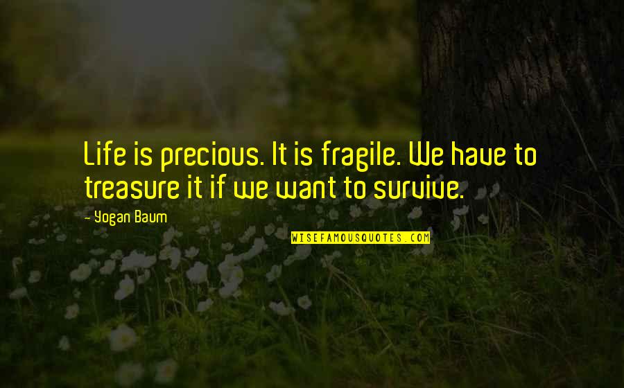 Biesen Custom Quotes By Yogan Baum: Life is precious. It is fragile. We have