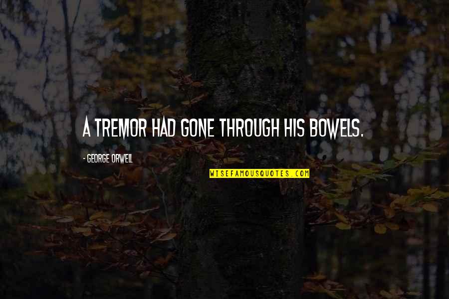 Biesheuvel Motorsport Quotes By George Orwell: A tremor had gone through his bowels. Biesheuvel Motorsport Quotes By George Orwell: A tremor had gone through his bowels.