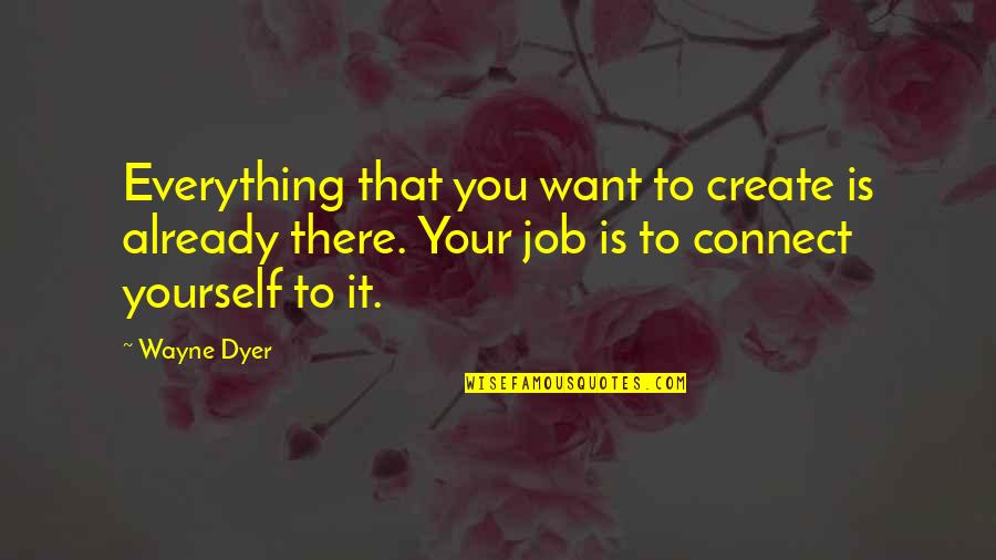 Bifano Furs Quotes By Wayne Dyer: Everything that you want to create is already Bifano Furs Quotes By Wayne Dyer: Everything that you want to create is already
