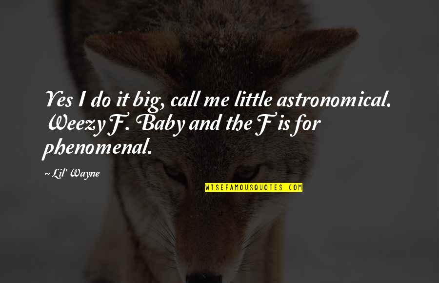 Big And Littles Quotes By Lil' Wayne: Yes I do it big, call me little