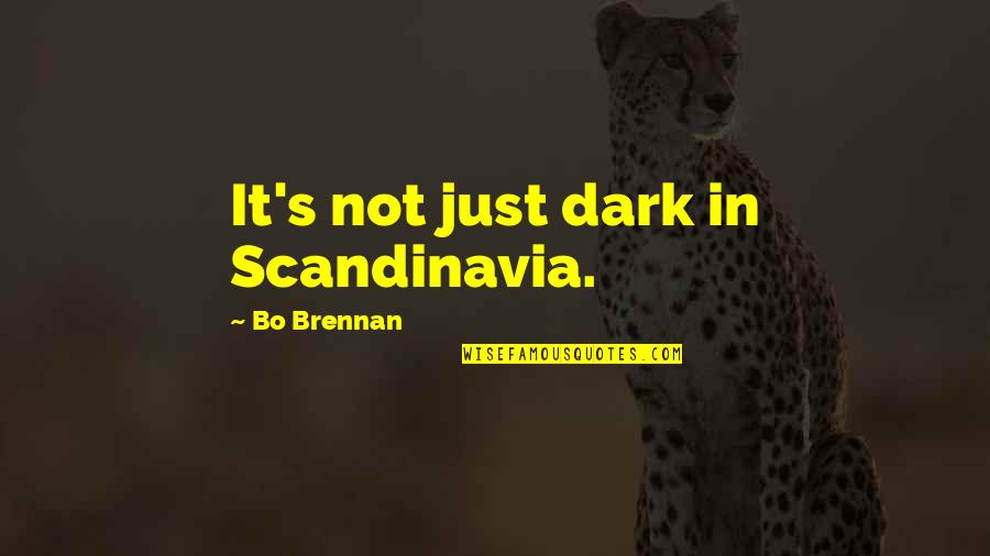 Big Bad Wolf Shrek Quotes By Bo Brennan: It's not just dark in Scandinavia.