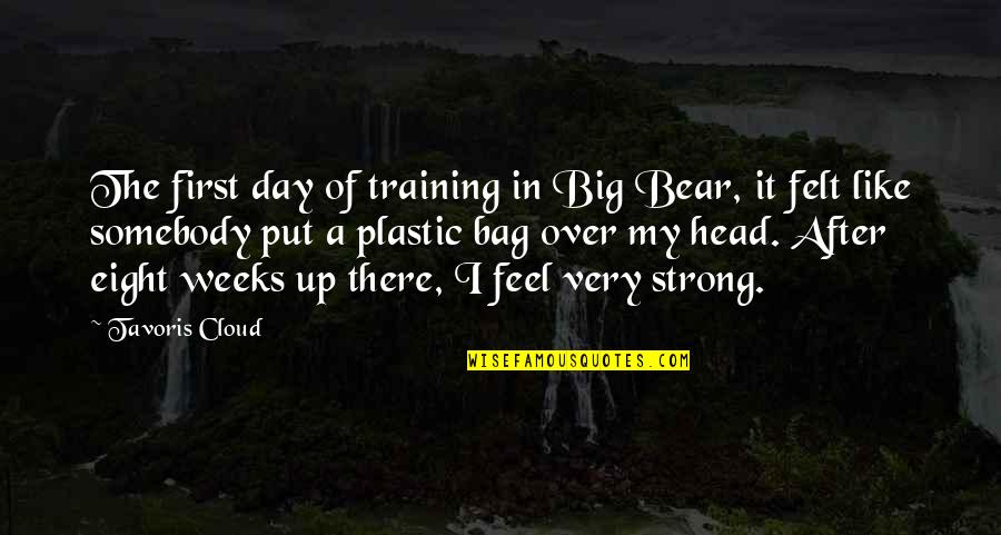 Big Bear Quotes By Tavoris Cloud: The first day of training in Big Bear,