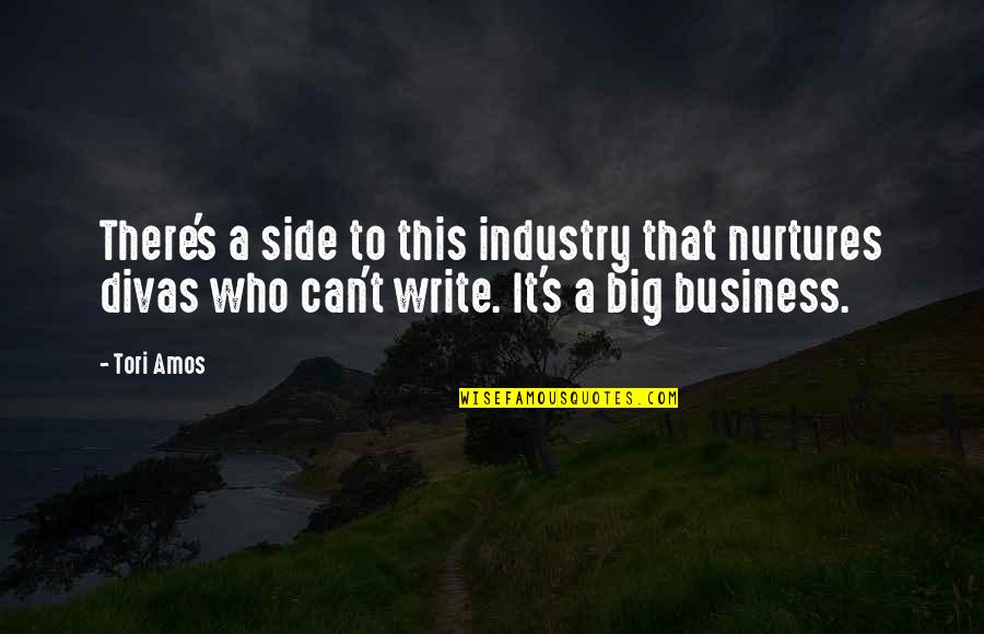 Big Business Quotes By Tori Amos: There's a side to this industry that nurtures