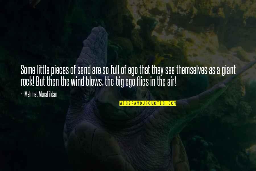 Big Ego Quotes By Mehmet Murat Ildan: Some little pieces of sand are so full