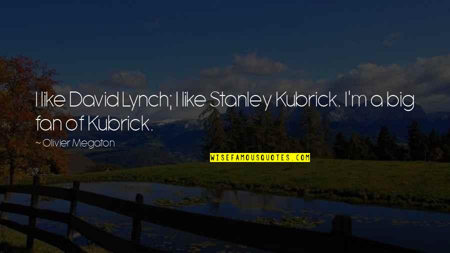 Big Fan Quotes By Olivier Megaton: I like David Lynch; I like Stanley Kubrick.