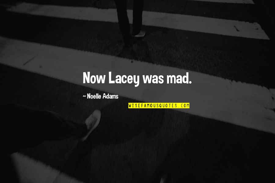 Big Heads Quotes By Noelle Adams: Now Lacey was mad.