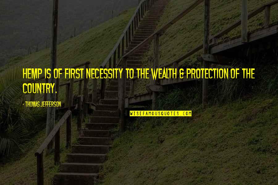 Big Imaginations Quotes By Thomas Jefferson: Hemp is of first necessity to the wealth Big Imaginations Quotes By Thomas Jefferson: Hemp is of first necessity to the wealth