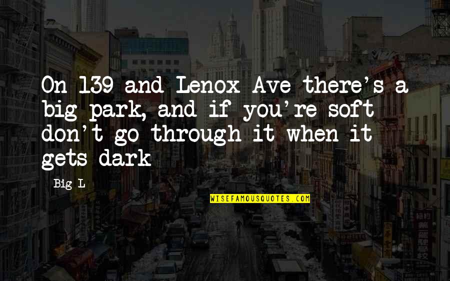 Big L Quotes By Big L: On 139 and Lenox Ave there's a big