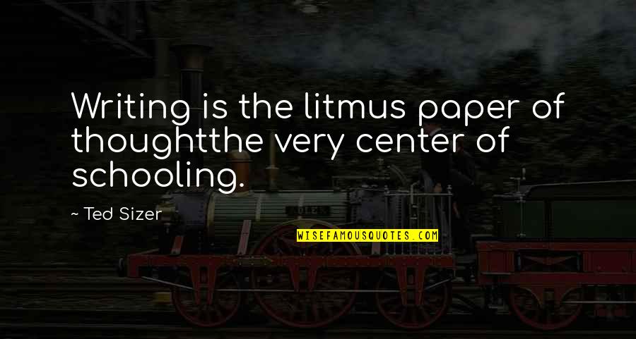 Big Picture Thinking Quotes By Ted Sizer: Writing is the litmus paper of thoughtthe very