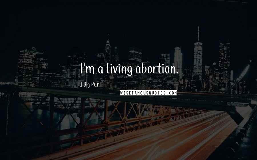 Big Pun quotes: I'm a living abortion.
